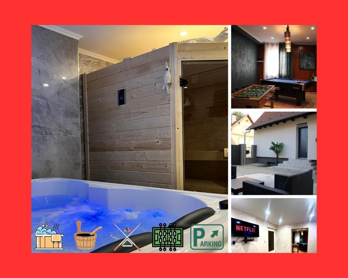 Maison privative SPA Jacuzzi Sauna Salle de jeux Weitbruch Extérieur photo